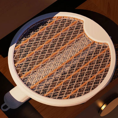 2-in-1 Electric Shock Trap USB Rechargeable Folding Electric Mosquito Swatter