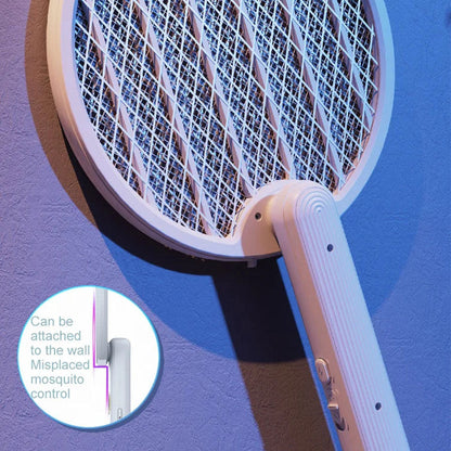 2-in-1 Electric Shock Trap USB Rechargeable Folding Electric Mosquito Swatter