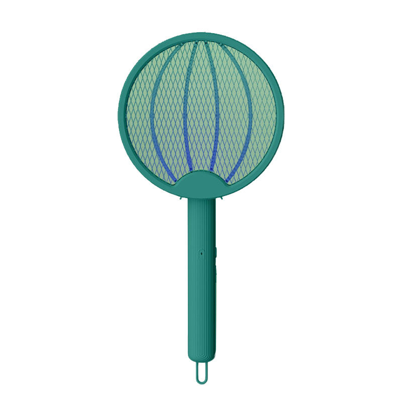 2-in-1 Electric Shock Trap USB Rechargeable Folding Electric Mosquito Swatter