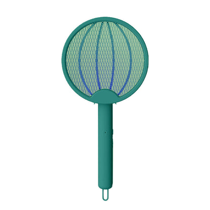 2-in-1 Electric Shock Trap USB Rechargeable Folding Electric Mosquito Swatter