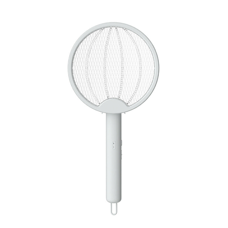 2-in-1 Electric Shock Trap USB Rechargeable Folding Electric Mosquito Swatter