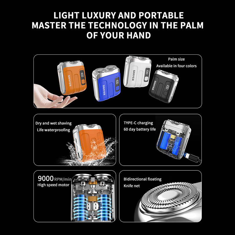 Portable Mini Electric Shaver for Men